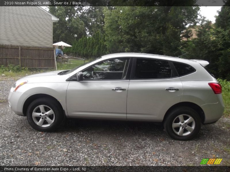 Silver Ice / Black 2010 Nissan Rogue SL AWD