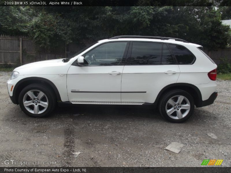 Alpine White / Black 2009 BMW X5 xDrive30i