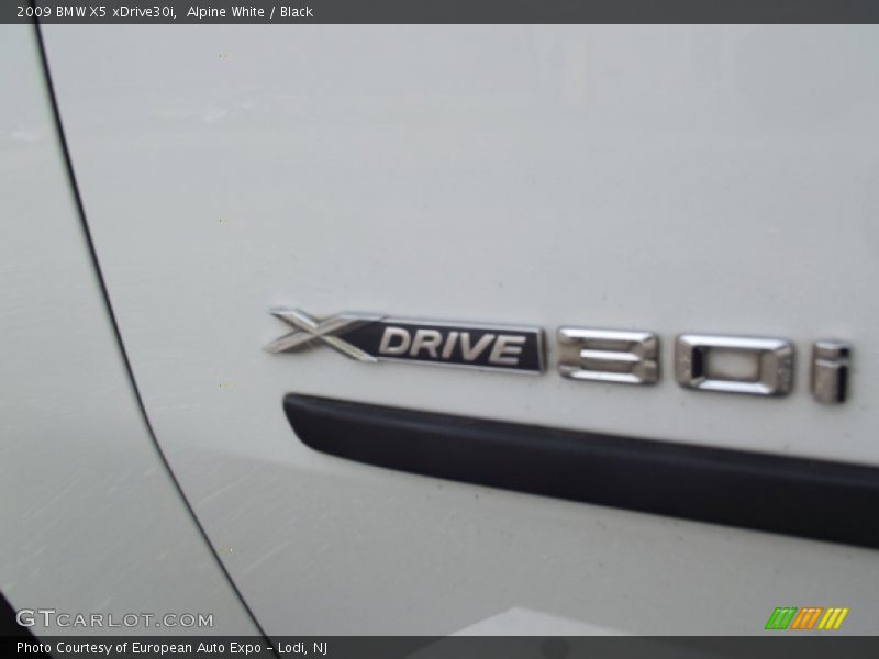 Alpine White / Black 2009 BMW X5 xDrive30i