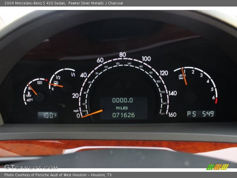Pewter Silver Metallic / Charcoal 2004 Mercedes-Benz S 430 Sedan