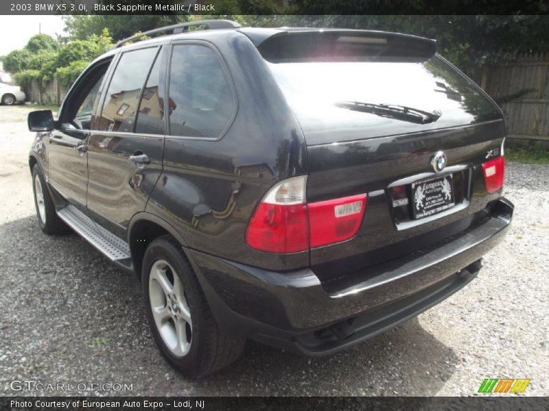 Black Sapphire Metallic / Black 2003 BMW X5 3.0i