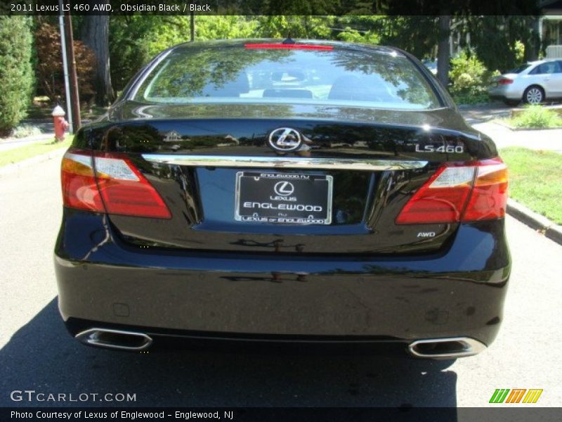 Obsidian Black / Black 2011 Lexus LS 460 AWD