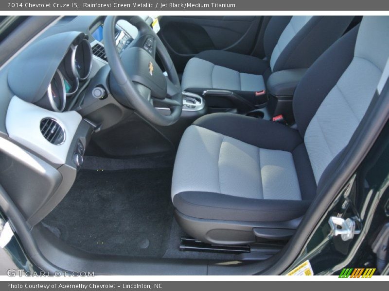 Rainforest Green Metallic / Jet Black/Medium Titanium 2014 Chevrolet Cruze LS