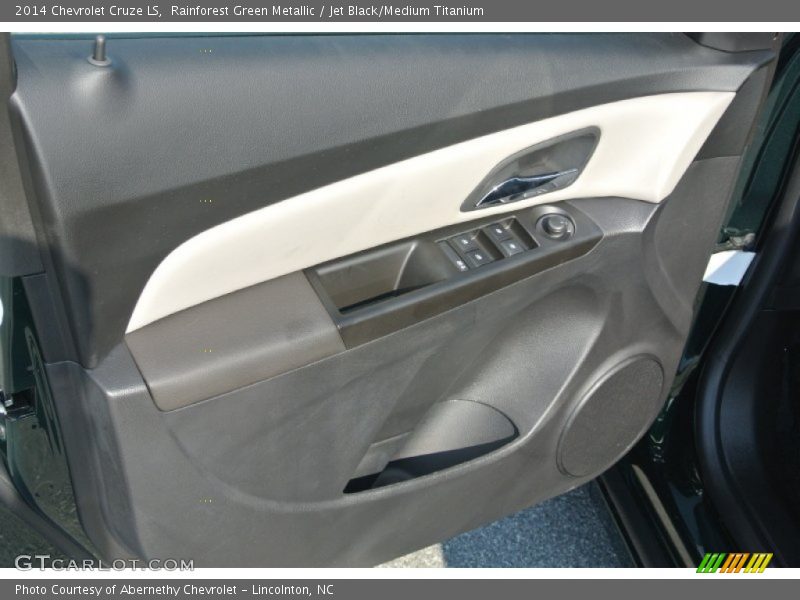Rainforest Green Metallic / Jet Black/Medium Titanium 2014 Chevrolet Cruze LS