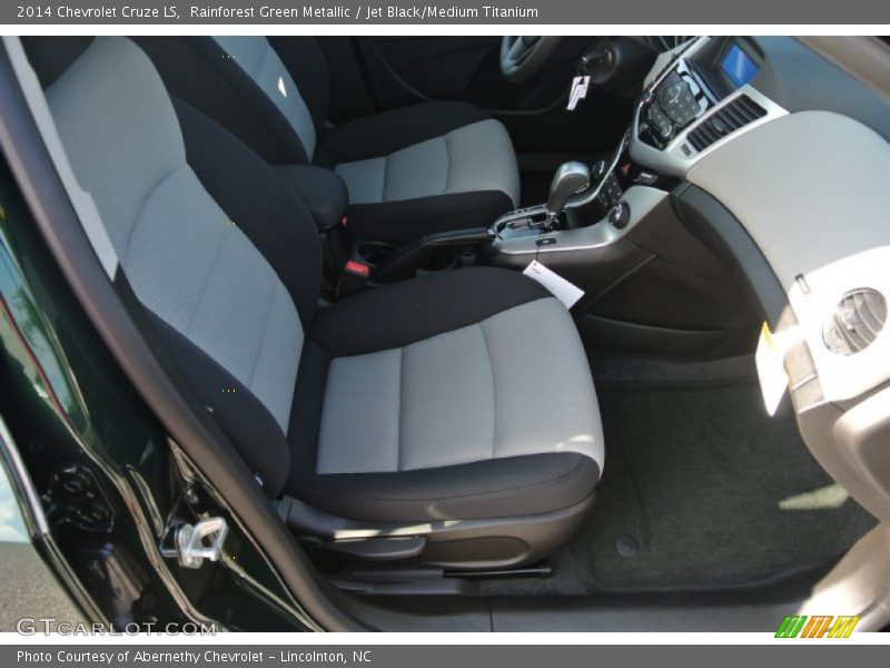 Rainforest Green Metallic / Jet Black/Medium Titanium 2014 Chevrolet Cruze LS