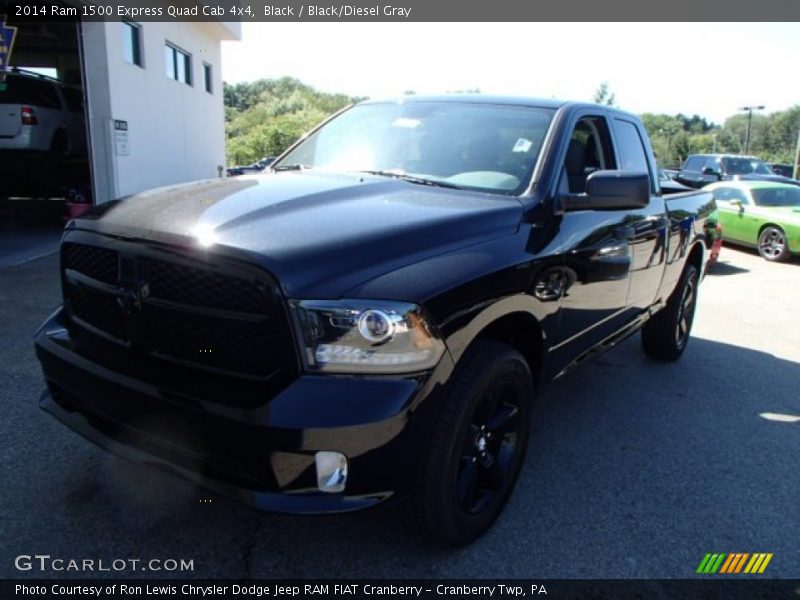 Black / Black/Diesel Gray 2014 Ram 1500 Express Quad Cab 4x4