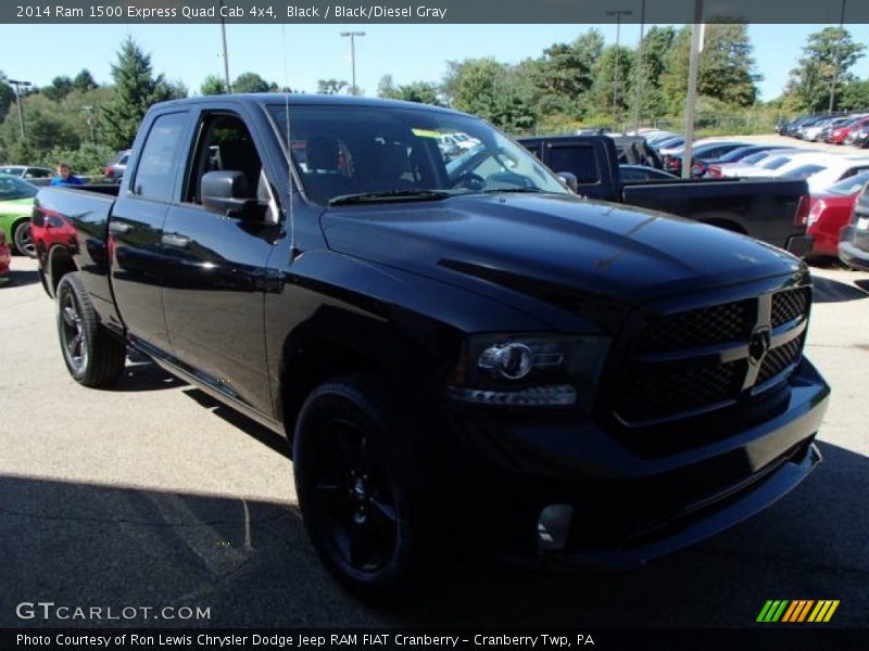 Black / Black/Diesel Gray 2014 Ram 1500 Express Quad Cab 4x4