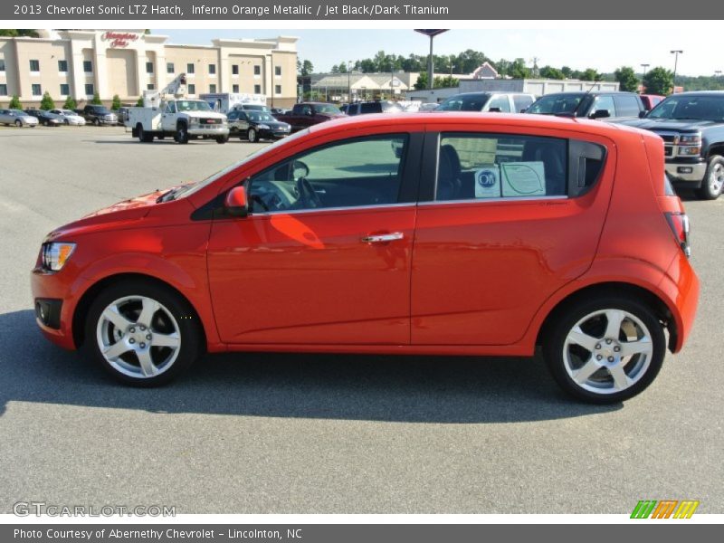  2013 Sonic LTZ Hatch Inferno Orange Metallic