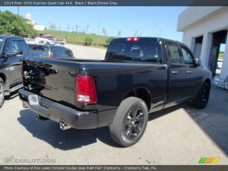 Black / Black/Diesel Gray 2014 Ram 1500 Express Quad Cab 4x4