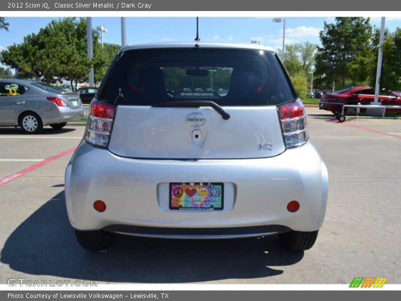 Classic Silver Metallic / Dark Gray 2012 Scion iQ