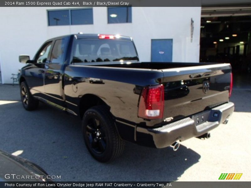 Black / Black/Diesel Gray 2014 Ram 1500 Express Quad Cab 4x4