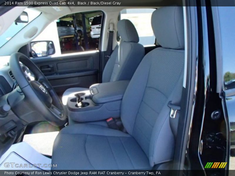 Black / Black/Diesel Gray 2014 Ram 1500 Express Quad Cab 4x4