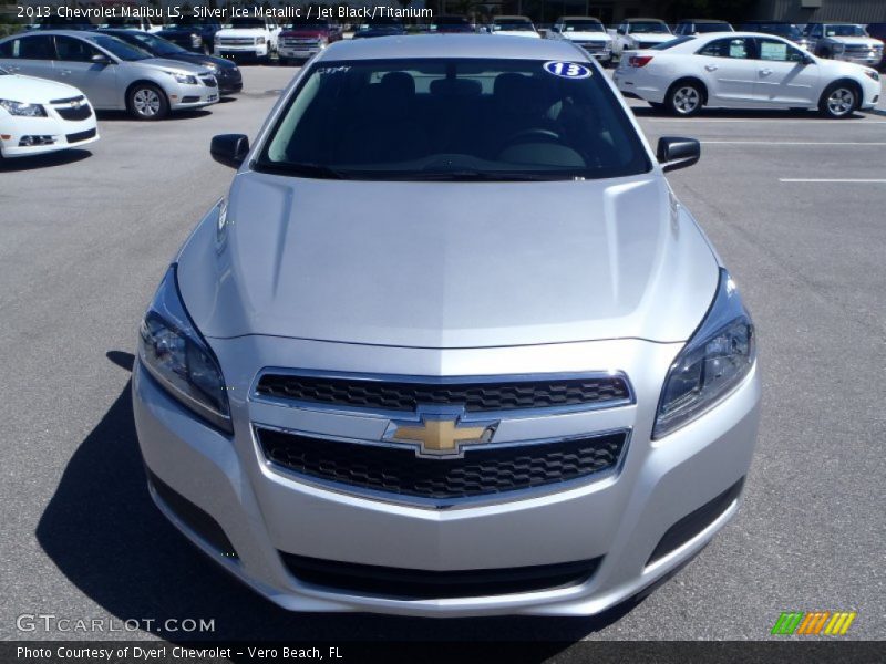 Silver Ice Metallic / Jet Black/Titanium 2013 Chevrolet Malibu LS