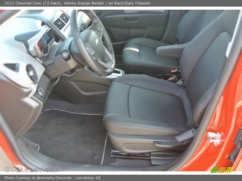 Inferno Orange Metallic / Jet Black/Dark Titanium 2013 Chevrolet Sonic LTZ Hatch