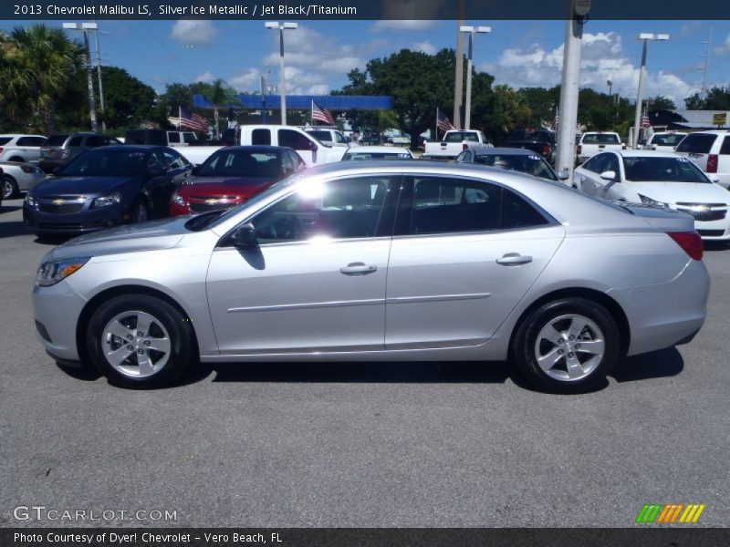Silver Ice Metallic / Jet Black/Titanium 2013 Chevrolet Malibu LS