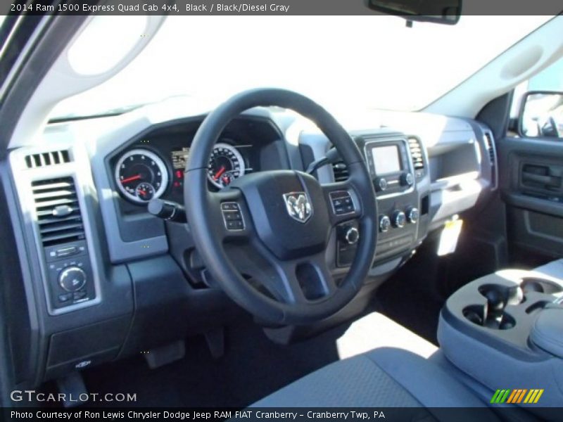 Black / Black/Diesel Gray 2014 Ram 1500 Express Quad Cab 4x4