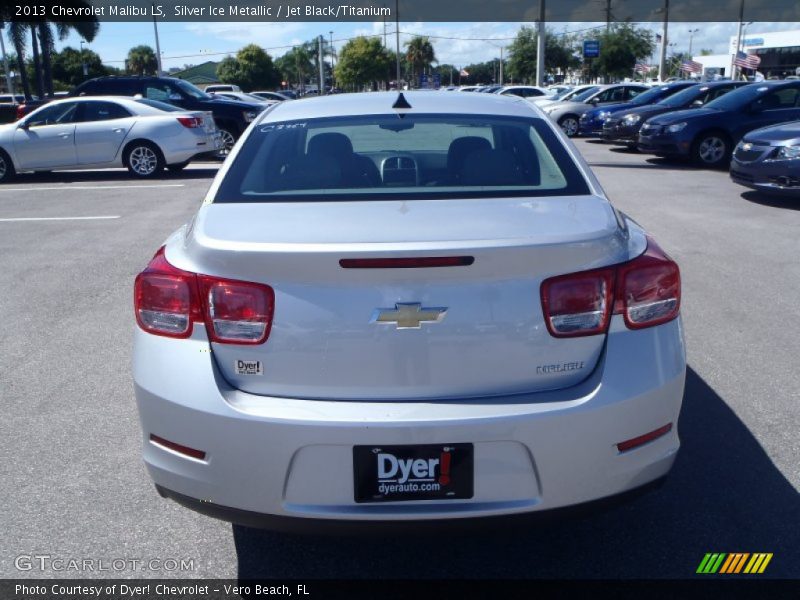 Silver Ice Metallic / Jet Black/Titanium 2013 Chevrolet Malibu LS