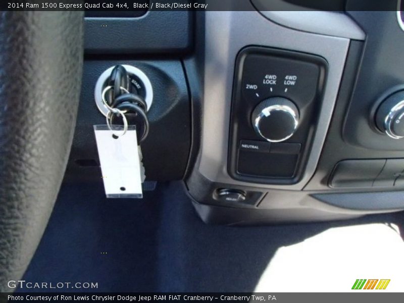 Black / Black/Diesel Gray 2014 Ram 1500 Express Quad Cab 4x4
