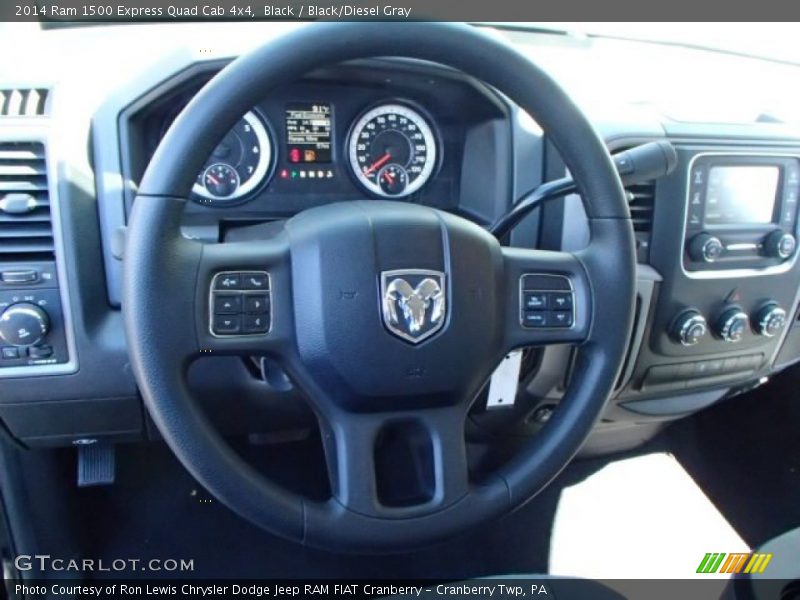 Black / Black/Diesel Gray 2014 Ram 1500 Express Quad Cab 4x4