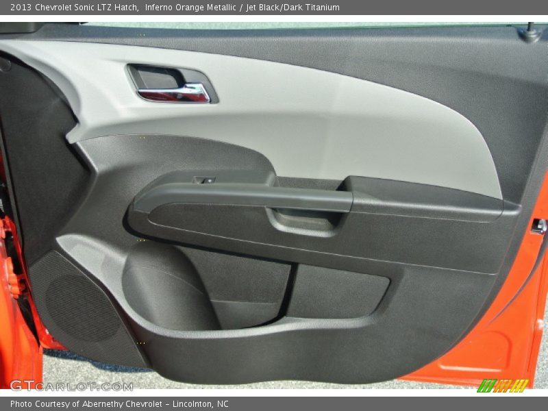Inferno Orange Metallic / Jet Black/Dark Titanium 2013 Chevrolet Sonic LTZ Hatch