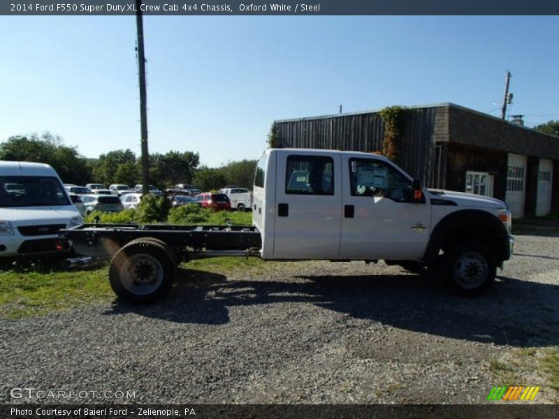 Oxford White / Steel 2014 Ford F550 Super Duty XL Crew Cab 4x4 Chassis