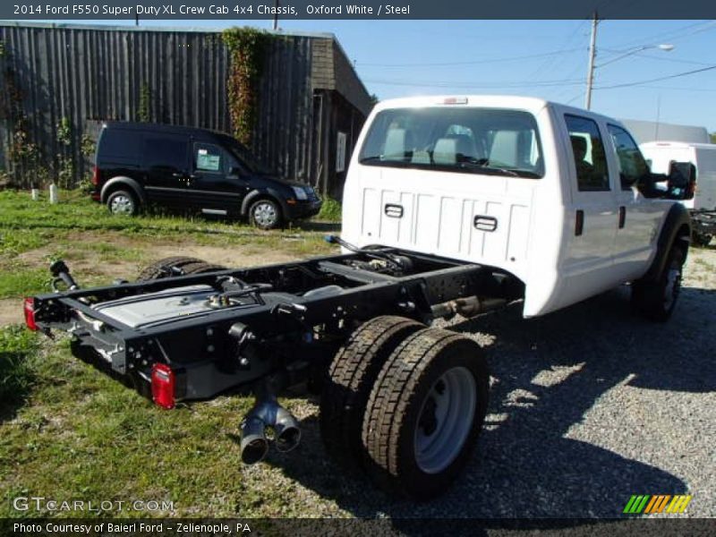 Oxford White / Steel 2014 Ford F550 Super Duty XL Crew Cab 4x4 Chassis