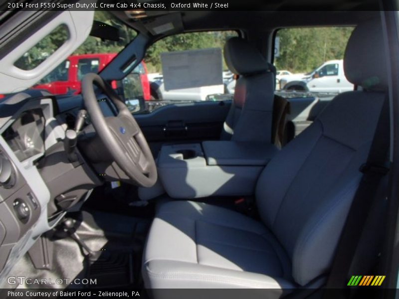 Oxford White / Steel 2014 Ford F550 Super Duty XL Crew Cab 4x4 Chassis