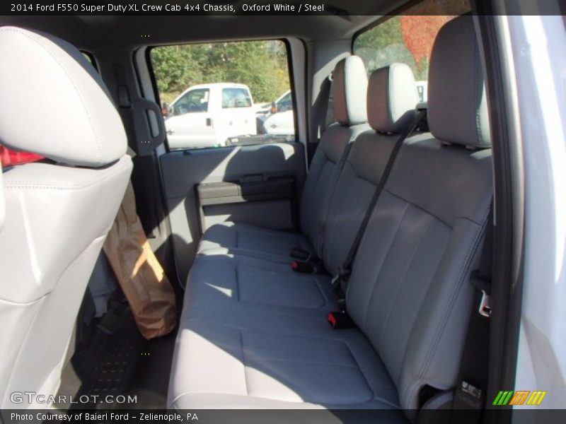 Oxford White / Steel 2014 Ford F550 Super Duty XL Crew Cab 4x4 Chassis