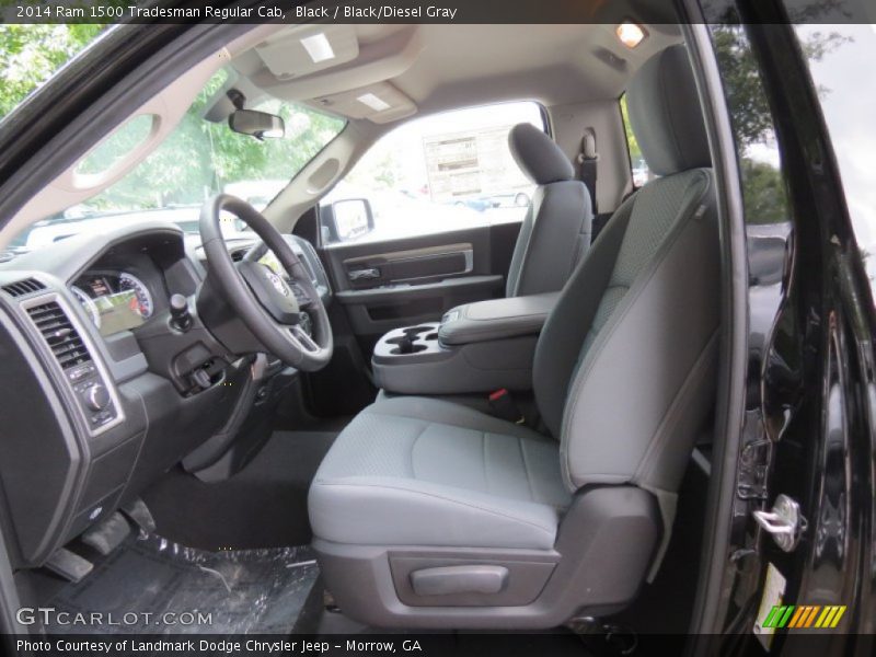 Black / Black/Diesel Gray 2014 Ram 1500 Tradesman Regular Cab