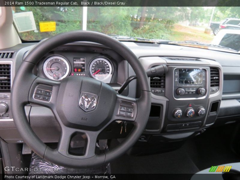 Black / Black/Diesel Gray 2014 Ram 1500 Tradesman Regular Cab