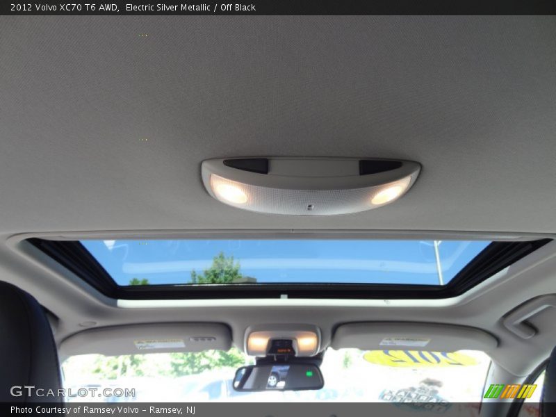 Electric Silver Metallic / Off Black 2012 Volvo XC70 T6 AWD
