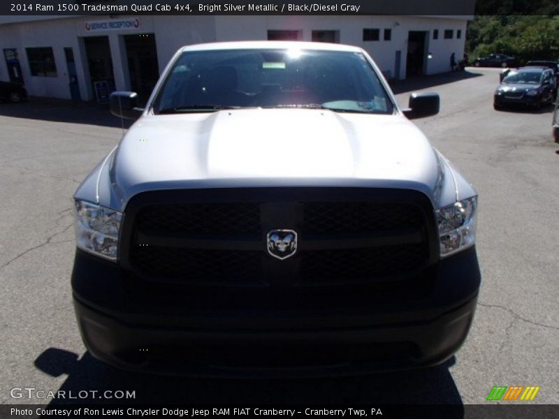 Bright Silver Metallic / Black/Diesel Gray 2014 Ram 1500 Tradesman Quad Cab 4x4