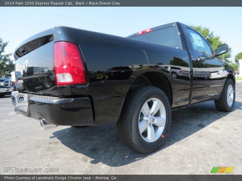 Black / Black/Diesel Gray 2014 Ram 1500 Express Regular Cab