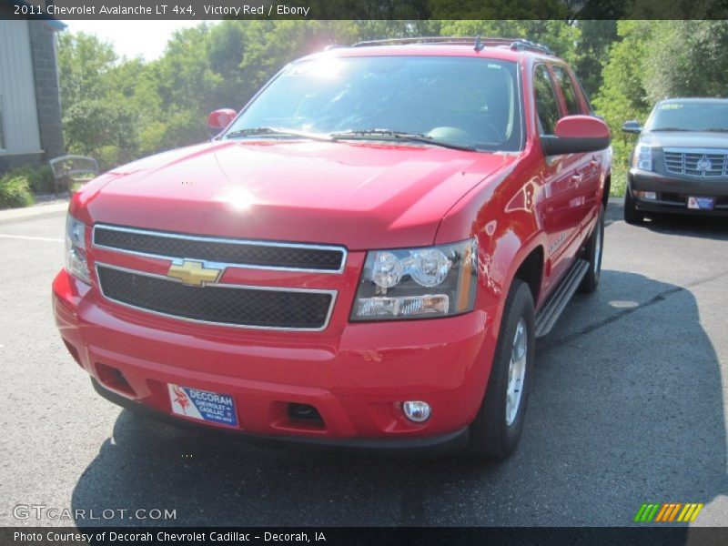 Victory Red / Ebony 2011 Chevrolet Avalanche LT 4x4