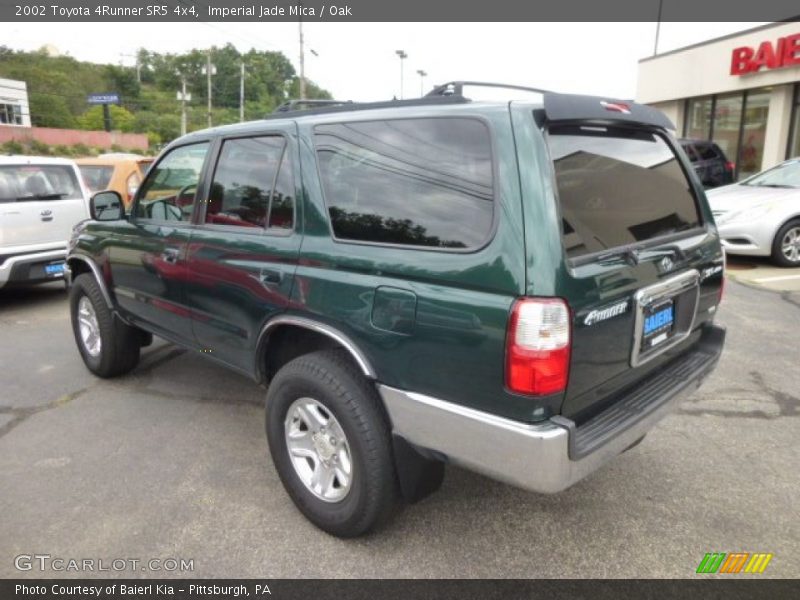 Imperial Jade Mica / Oak 2002 Toyota 4Runner SR5 4x4