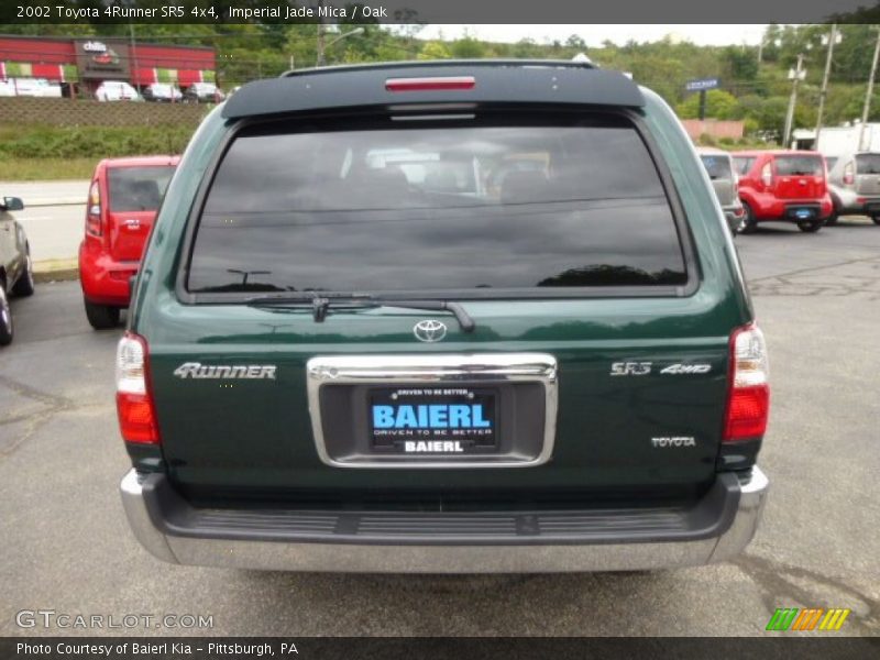 Imperial Jade Mica / Oak 2002 Toyota 4Runner SR5 4x4