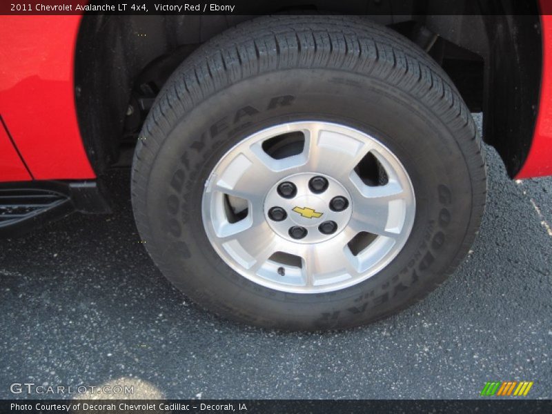 Victory Red / Ebony 2011 Chevrolet Avalanche LT 4x4