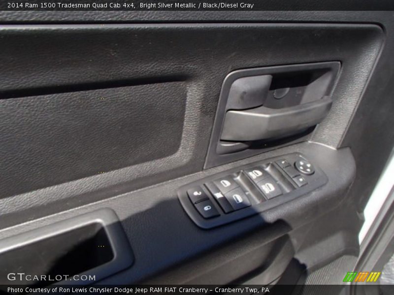 Bright Silver Metallic / Black/Diesel Gray 2014 Ram 1500 Tradesman Quad Cab 4x4
