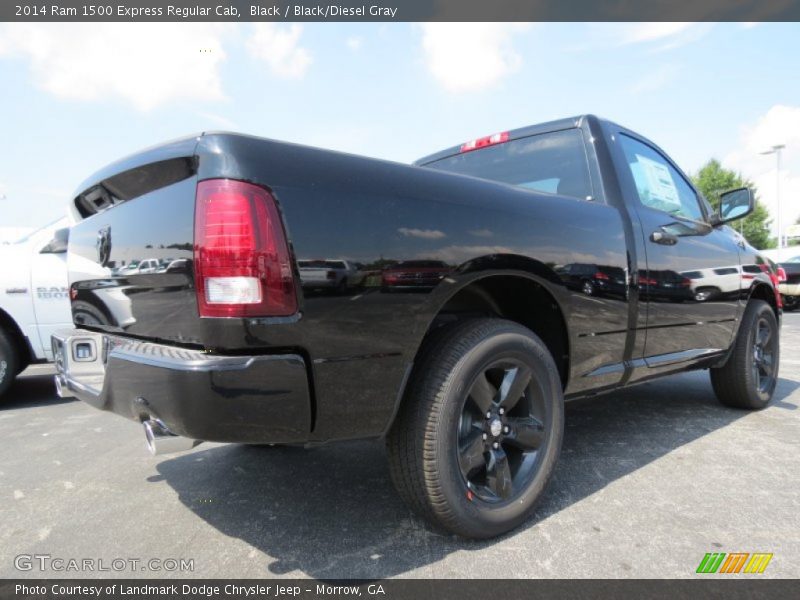 Black / Black/Diesel Gray 2014 Ram 1500 Express Regular Cab