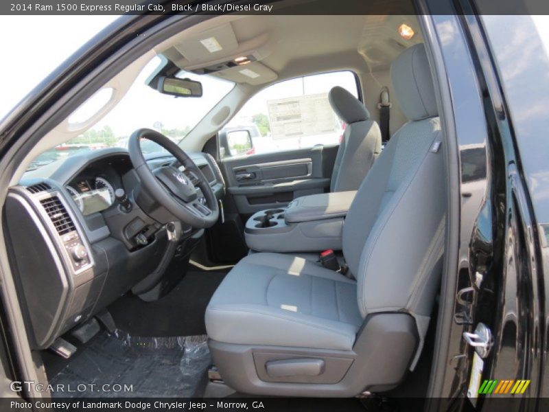 Black / Black/Diesel Gray 2014 Ram 1500 Express Regular Cab