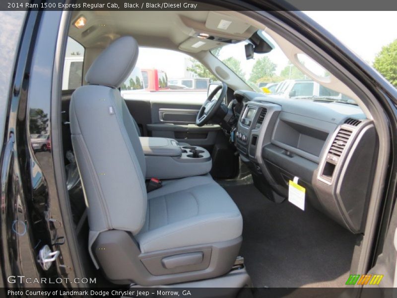 Black / Black/Diesel Gray 2014 Ram 1500 Express Regular Cab