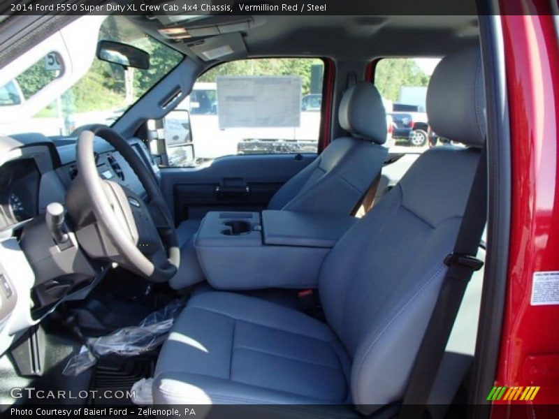 Vermillion Red / Steel 2014 Ford F550 Super Duty XL Crew Cab 4x4 Chassis