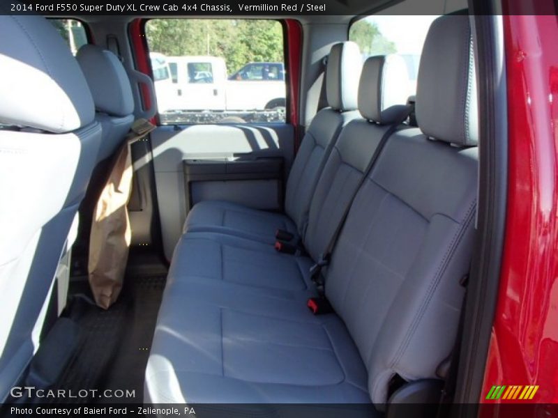 Vermillion Red / Steel 2014 Ford F550 Super Duty XL Crew Cab 4x4 Chassis