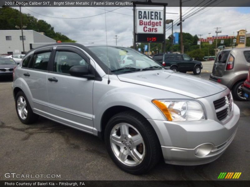 Bright Silver Metallic / Pastel Slate Gray/Blue 2007 Dodge Caliber SXT