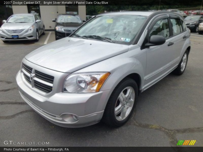 Bright Silver Metallic / Pastel Slate Gray/Blue 2007 Dodge Caliber SXT
