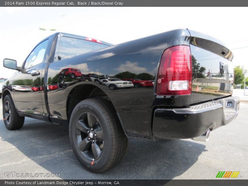 Black / Black/Diesel Gray 2014 Ram 1500 Express Regular Cab