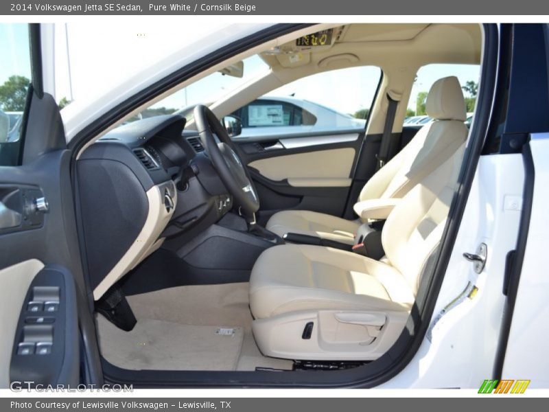Pure White / Cornsilk Beige 2014 Volkswagen Jetta SE Sedan