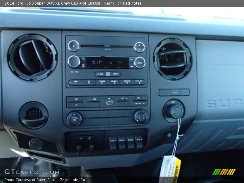 Vermillion Red / Steel 2014 Ford F550 Super Duty XL Crew Cab 4x4 Chassis