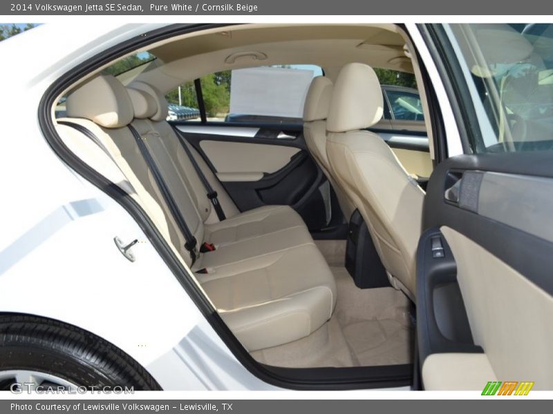 Pure White / Cornsilk Beige 2014 Volkswagen Jetta SE Sedan