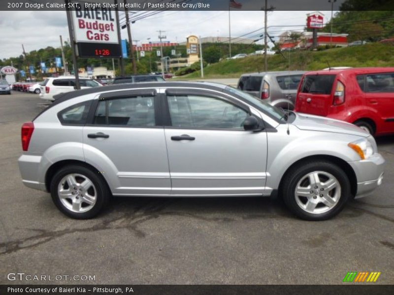 Bright Silver Metallic / Pastel Slate Gray/Blue 2007 Dodge Caliber SXT